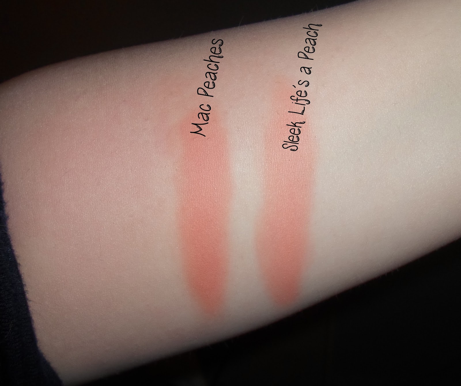 Mac Peaches vs Sleek Life s a Peach Beautiful Solutions