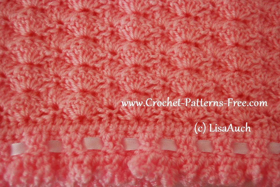 Free Crochet Baby Blanket Pattern in Shell Stitch  Free Crochet 