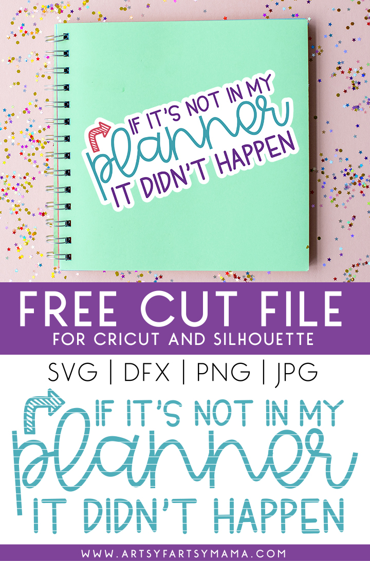 Free Planner SVG Cut File