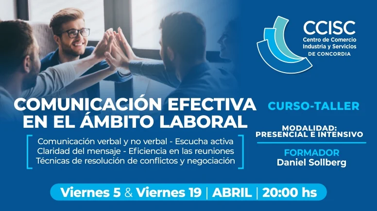 capacitación del CCISC Comunicación Efectiva en el Ámbito Laboral