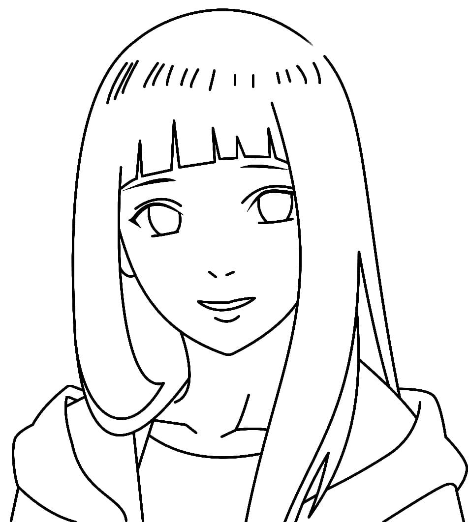 Desenho de Hinata Hyuga para colorir - Tudodesenhos