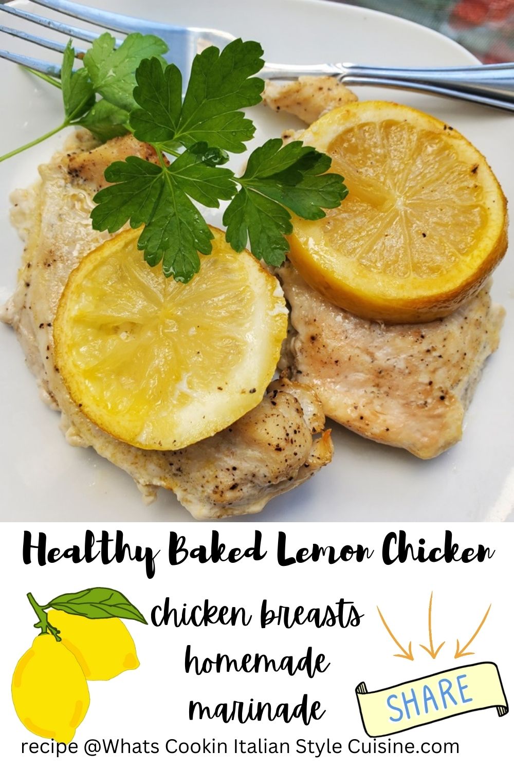 pin for later herb lemon chicken baked recipe