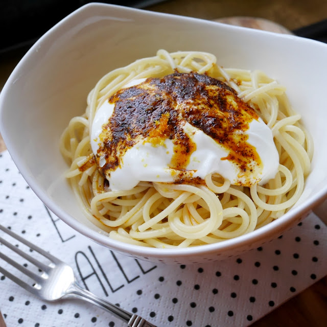 Spaghetti mit Gewürzbutter