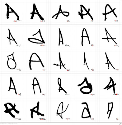 Graffiti taxonomy,graffiti letter,letter a