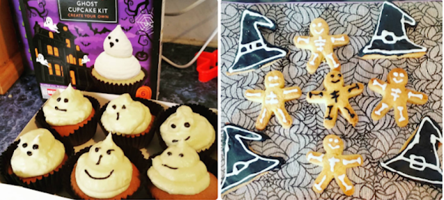 Halloween cupcakes and biscuits