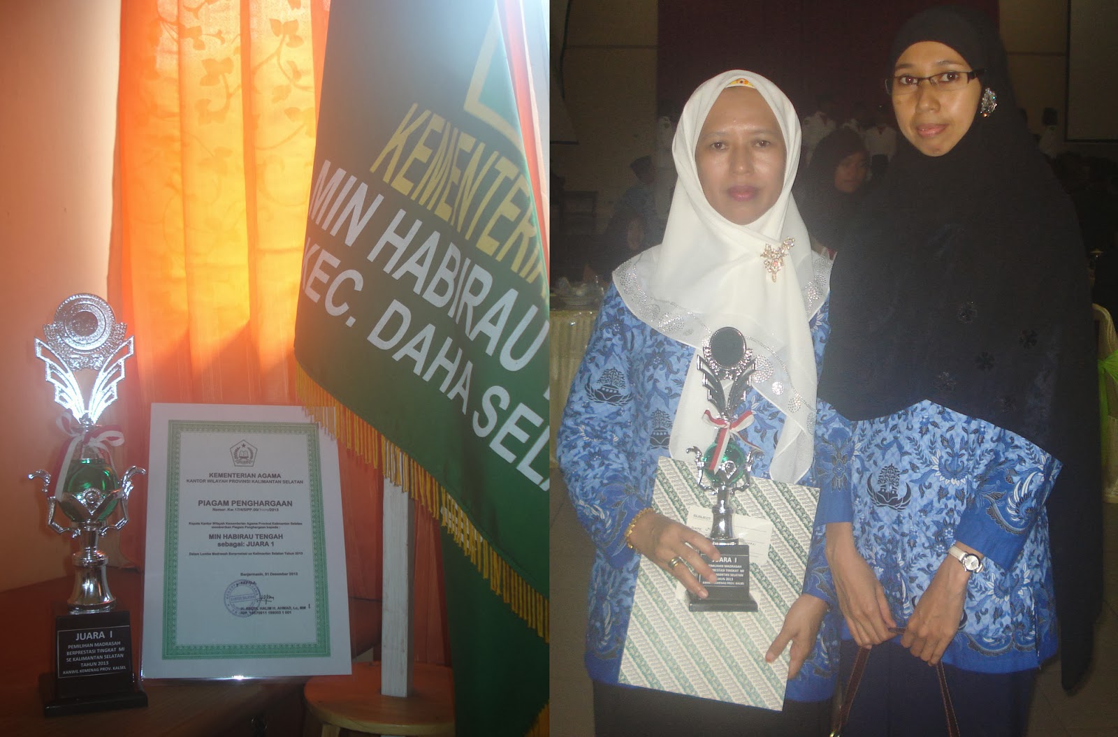 MIN Habirau Tengah Raih Juara 1 Madrasah Berprestasi Tingkat Provinsi Kalsel