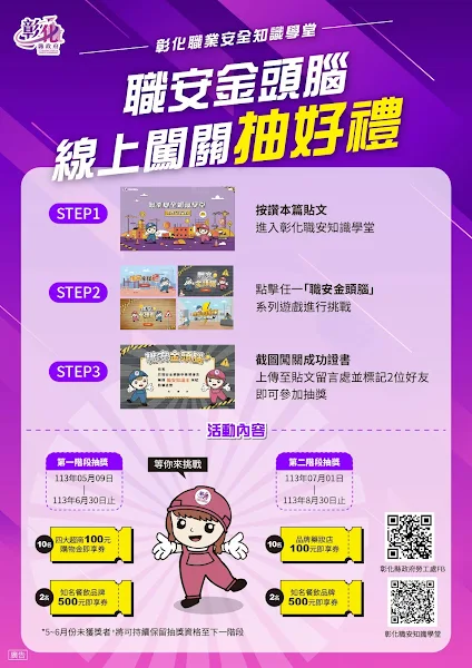 ▲職安金頭腦線上闖關抽好禮（記者林明佑翻攝）