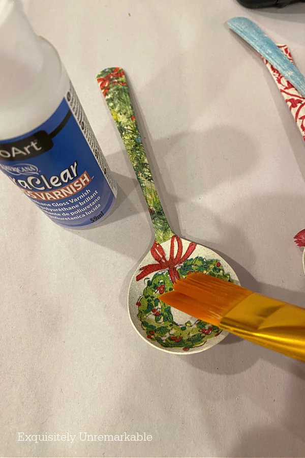 Sealing Decoupage With DuraClear Gloss Varnish