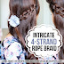 4-Strand Rope Braid Hairstyle Tutorial, Step By Step