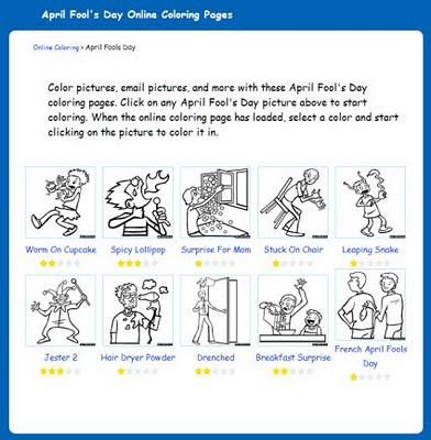 April Fools Coloring Pages