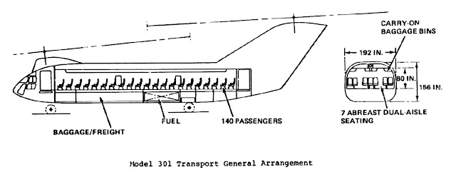 Boeing-Vertol Model 301 helicopter airliner