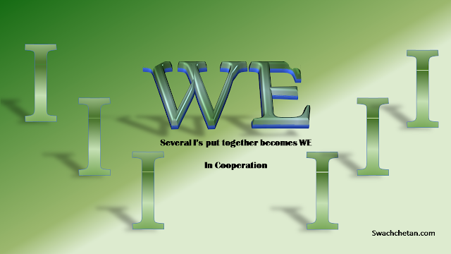 The "I" becomes part of "WE"