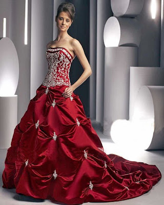 Design gown with a crystal.