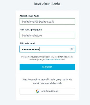 Membuat Akun Blog