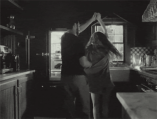 couple dancing in the kitchen gif