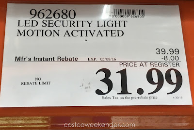 Deal for the Home Zone Security LED Motion Light at Costco