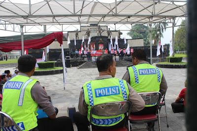 Pengamanan Peringatan Hari Palang Merah Se-Dunia di Monumen SO