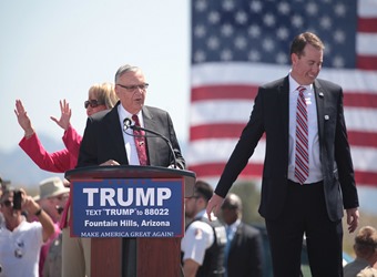 Arpaio-Brewer,-DeWit,-Speaking-At-Trump-Campaign-Fountain-Hills-Arizona