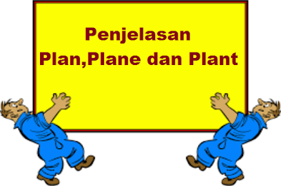 Penjelasan dan Perbedaan Plan,Plane dan Plant