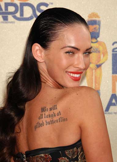 megan fox tattoos