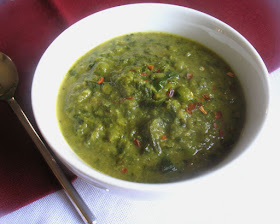 Green Pea and Collard Green Soup