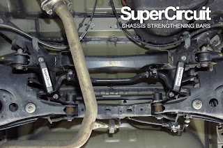 SUPERCIRCUIT REAR LOWER SIDE BARS made for Toyota Harrier XU60.