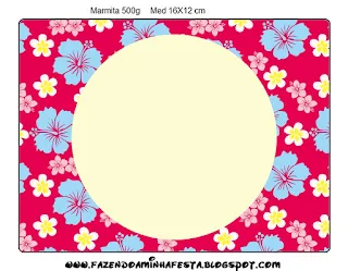 Hawaiian Party Free Printable Labels.