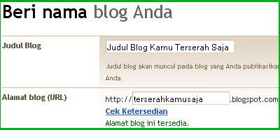 Beri Nama Blog