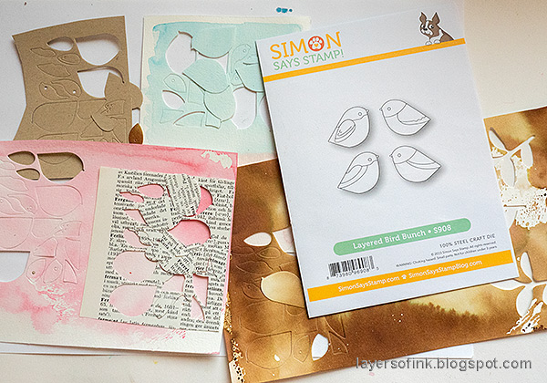 Layers of ink - Woven Paper Card Tutorials by Anna-Karin Evaldsson.