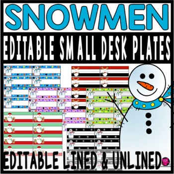 Short on desk or bulletin board space? These snowman name plates are the perfect solution! With six different winter and holiday themes, you can add some fun and festive flair to your classroom without taking up too much room.
