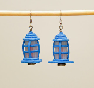 TARDIS pilot light earrings.