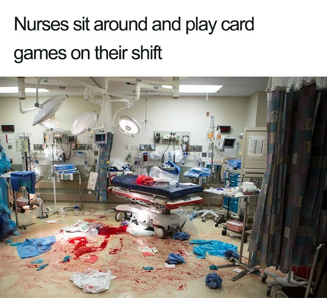 Nurse Reply With Sarcastic Photos After Senator Accused Them Playing Cards In Hospitals