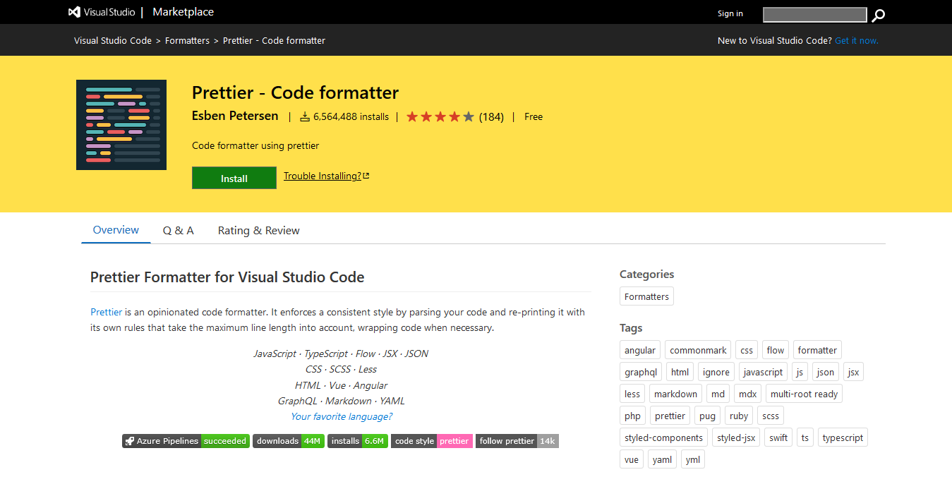 Prettier - Code Formatter