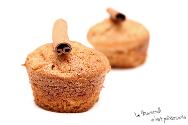 Muffins aux pommes caramélisées