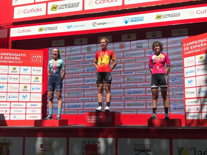 Dos ciclistas del Massi - Tactic se subieron al podium en el Campeonato de España de carretera