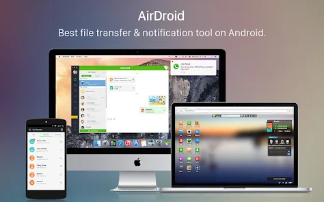 2- Cloud storage services applications:https://web.airdroid.com/