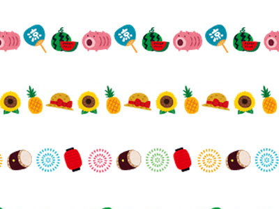 [最も欲しかった] 夏 イラスト ライン かわいい 192282