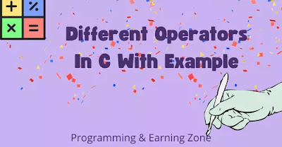 Different Types Of Operators In C With Example