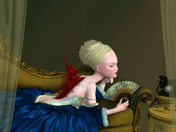 ray caesar pinturas surreais sombrias infantis