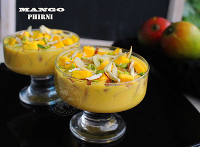 phirni recipe mango phirni mango desserts mango recipes ripe mango recipe mango puree recipe ayeshas kitchen sweets desserts recipes