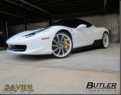 rims complemented this Ferrari 458 perfectly without overpowering it