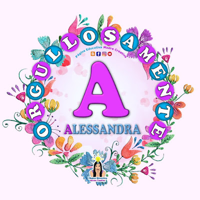 Nombre Alessandra - Carteles para mujeres - Día de la mujer