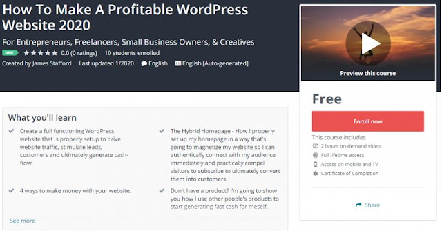 [100% Free] How To Make A Profitable WordPress Website 2020