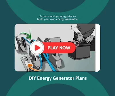 Homemade DIY off-grid power generator setup using simple tools and parts in a small garage space