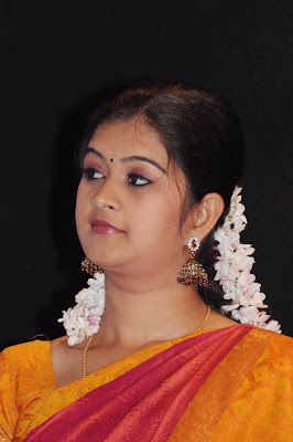 Tamil TV Actress Monika in Cute Saree Photos