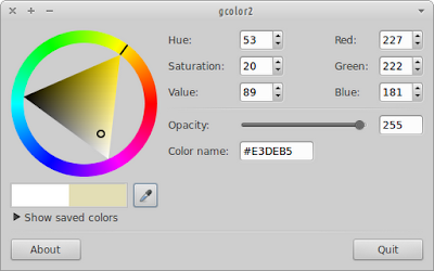 Gcolor2 running on Xubuntu 12.04