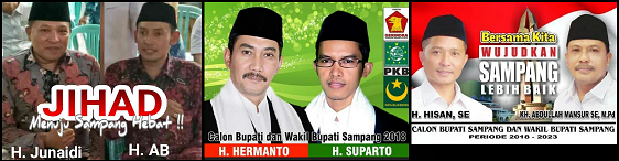 Tiga pasang calon Bupati dan wakil Bupati Kabupaten Sampang 2018