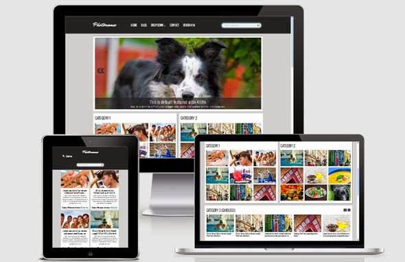 Photorama-Responsive Photo Magazine Blogger Template