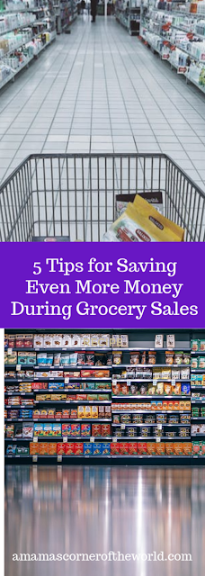 Pinnable image for a blog post about saving more money on grocery store purchases