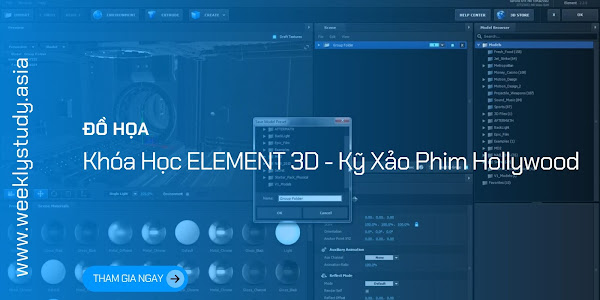 Giới Thiệu Khóa Học ELEMENT 3D - Kỹ Xảo Phim Hollywood [Mã - 9776 V]